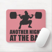 Fitness Girl Workout Gym Mousepad (Mit Mouse)