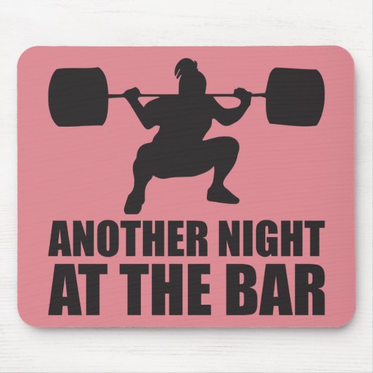 Fitness Girl Workout Gym Mousepad (Vorne)