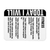 Fitness Goals Erinnerung anpassen Magnet (Horizontal)