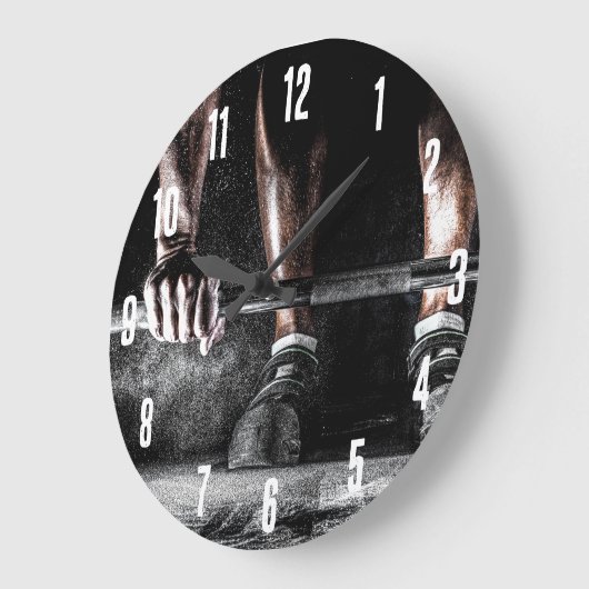 Fitness Große Wanduhr (Winkel)