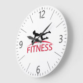 Fitness Große Wanduhr (Winkel)