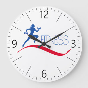 Fitness Große Wanduhr