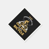 Fitness Großvater Fahrradfahrer MTB Fahrrad Serviette (Ecke)