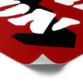 Fitness GYM behalte Ruhe und pumpen Eisen Poster (Ecke)