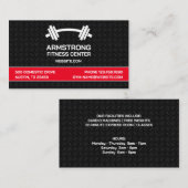Fitness Gym Business Card Visitenkarte (Vorne/Hinten)