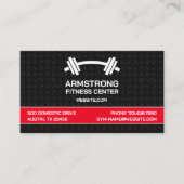 Fitness Gym Business Card Visitenkarte (Vorderseite)