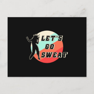 Fitness Gym Dance Dancing Workout Sportgeschenk Id Postkarte