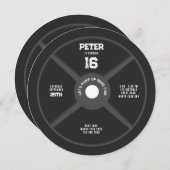 Fitness-Gym-Geburtstagsparty Einladung (Vorne/Hinten)