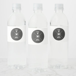 Fitness-Gym-Geburtstagsparty Wasserflaschenetikett