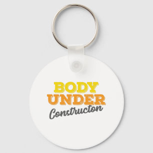 Fitness-Gym-Geschenkkörper im Baugewerbe Schlüsselanhänger