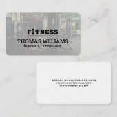 Fitness Gym Hintergrund | Personal Trainer Visitenkarte (Vorne/Hinten)