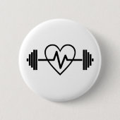 FITNESS GYM IST LEBEN BUTTON (Vorderseite)