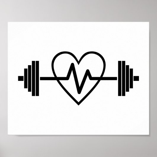 FITNESS GYM IST LEBEN POSTER (Vorne)