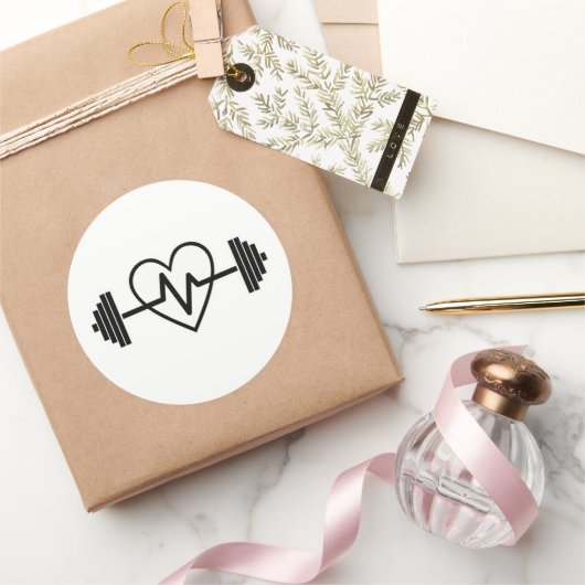 FITNESS GYM IST LEBEN RUNDER AUFKLEBER (Schenken)