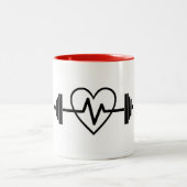 FITNESS GYM IST LEBEN ZWEIFARBIGE TASSE (Mittel)