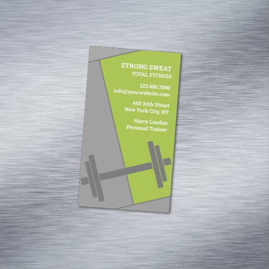 Fitness Gym Magnetische Visitenkarte (Beispiel)