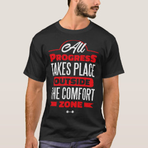 Fitness Gym Motivierend Zitat Alle Fortschritte er T-Shirt