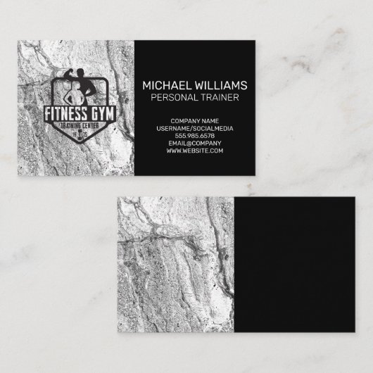Fitness Gym | Personal Trainer Visitenkarte (Vorne/Hinten)