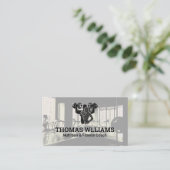 Fitness Gym Trainer | Gesundheit Visitenkarte (Stehend Vorderseite)