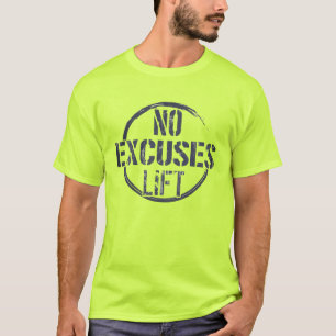 Fitness Gym trainieren Motivierend keine Ausreden T-Shirt