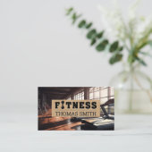 Fitness Gym | Übung Visitenkarte (Stehend Vorderseite)