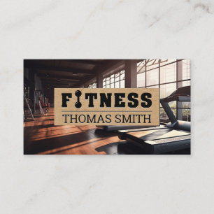 Fitness Gym   Übung Visitenkarte