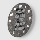 FITNESS GYM UND WORKOUT MOTIVIEREND GROßE WANDUHR (Winkel)