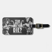 Fitness Gym Workout Bodybuilding Motivierend Gepäckanhänger (Vorderseite horizontal)