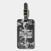 Fitness Gym Workout Bodybuilding Motivierend Gepäckanhänger (Vorderseite vertikal)