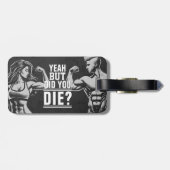 Fitness Gym Workout Bodybuilding Motivierend Gepäckanhänger (Rückseite horizontal)