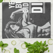 Fitness Gym Workout Bodybuilding Motivierend Geschirrtuch (Gefaltet)