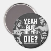 Fitness Gym Workout Bodybuilding Motivierend Magnet (Vorderseite/Rückseite)