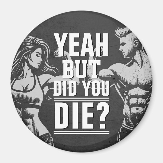 Fitness Gym Workout Bodybuilding Motivierend Magnet (Vorne)