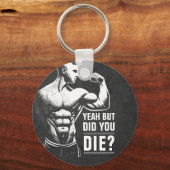 Fitness Gym Workout Bodybuilding Motivierend Schlüsselanhänger (Rückseite)