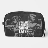 Fitness Gym Workout Bodybuilding Motivierend Waschbeutel (Vorderseite)