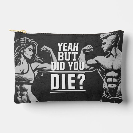 Fitness Gym Workout Bodybuilding Motivierend Zubehörtasche (Vorderseite)