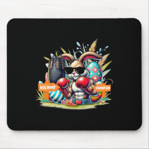 Fitness Gym Workout Egg Jagd Boxing Ostern Bunny Mousepad