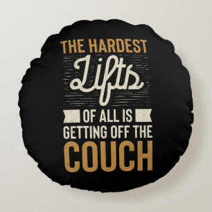 Fitness Gym Workout-Gewichtsanhebung Rundes Kissen