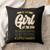 Fitness Gym Workout Motivation Frauen Kissen (Decke)
