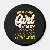 Fitness Gym Workout Motivation Frauen Magnet (Vorne)