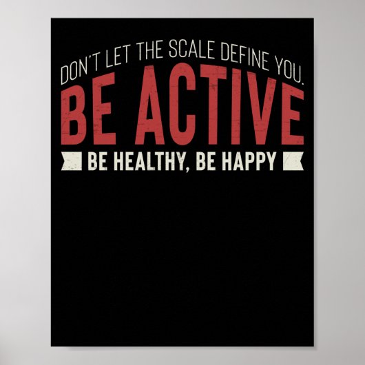 Fitness Gym Workout Motivation Poster (Vorne)