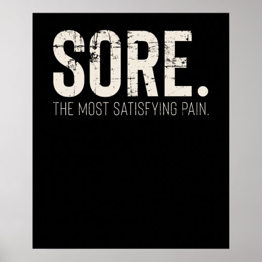 Fitness Gym Workout Motivierend Kostenvoranschlag Poster (Vorne)