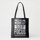 Fitness Gym Workout Motivierend Sprichwort Tasche (Vorderseite)