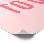 Fitness-Gym-Zitat-Plakate zu passend für Hot-Pink Poster (Ecke)