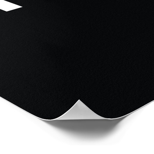 Fitness-Gym-Zitat-Poster zu geeignet Schwarz Weiß Poster (Ecke)