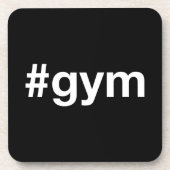 Fitness-Hashtag Getränkeuntersetzer (Vorderseite)
