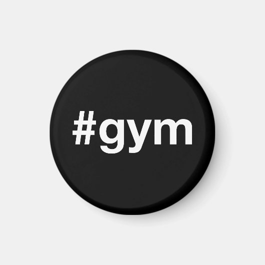 Fitness-Hashtag Magnet (Vorne)