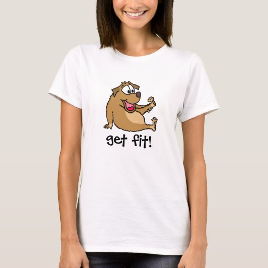 Fitness Hund T - Shirt (Vorderseite)