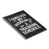 Fitness Husband Triathlon Trainingsplan Notizblock (Rechte Seite)