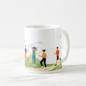 Fitness im Freien Kaffeetasse (VorderseiteRechts)